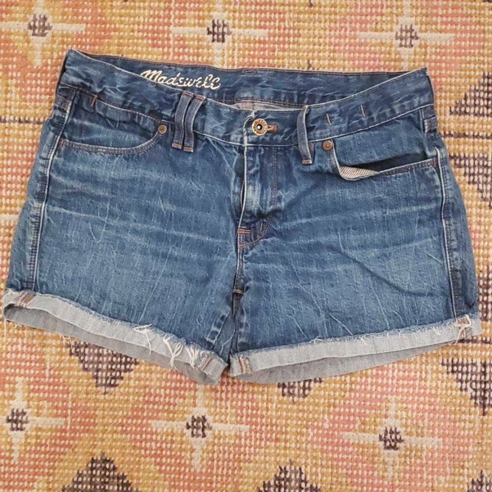 Madewell midrise denim shorts 27